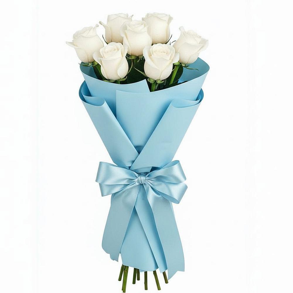 7 Белых роз Проуд в Батырево Букет 7 белых роз Проуд в Батырево