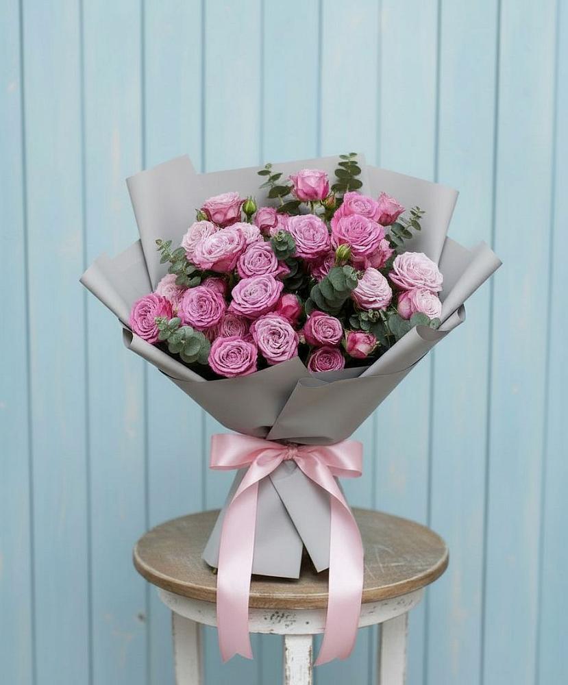 Композиция Яркий комплимент в Батырево Букет цветов из: Розы в Батырево