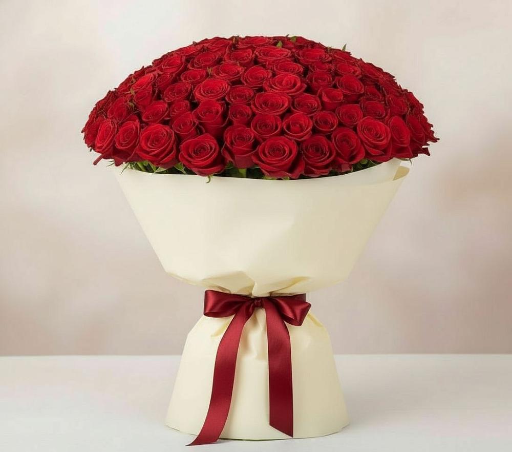 101 Красная роза Милано в Батырево Букет 101 Красная роза Милано в Батырево