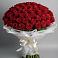 Букет 101 Красная роза Блэк Мэджик в Батырево