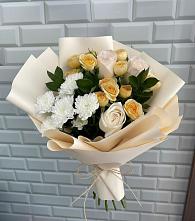 Букет цветов из:  Розы и Хризантемы #REPLACE_PRED# Батырево