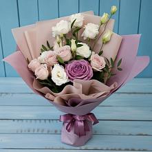 Букет цветов из:  Розы и Лизиантусы в Батырево