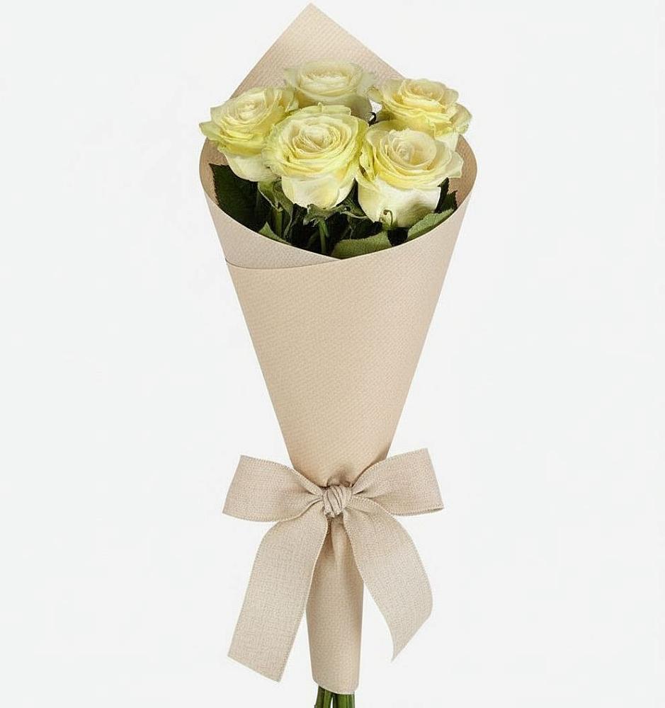 Букет белые крылья в Батырево Букет цветов из: Розы в Батырево