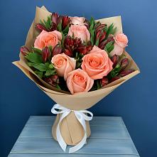 Букет цветов из:  Розы и Альстромерии #REPLACE_PRED# Батырево