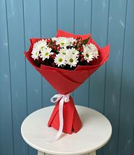 Букет ягоды на снегу в Батырево Букет цветов из:  Хризантемы в Батырево