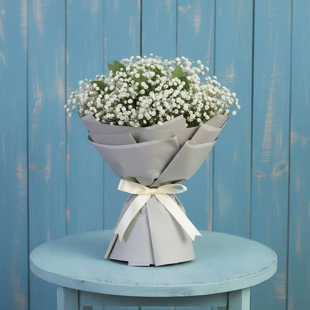 Букет Белые гипсофилы в Батырево Букет цветов из: Гипсофила в Батырево