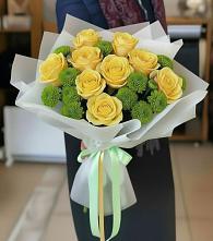 Букет цветов из:  Хризантемы и Розы в Батырево