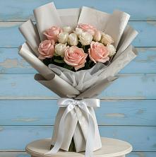 Букет Нежное облако в Батырево Букет цветов из:  Розы в Батырево