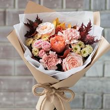 Букет цветов из:  Гвоздики, Хризантемы и Розы в Батырево