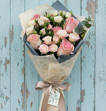 Букет нежный и розовый в Батырево Букет цветов из:  Розы в Батырево
