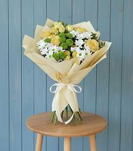 Букет цветов из:  Хризантемы и Розы в Батырево