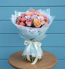 Букет цветов из:  Хризантемы и Розы в Батырево