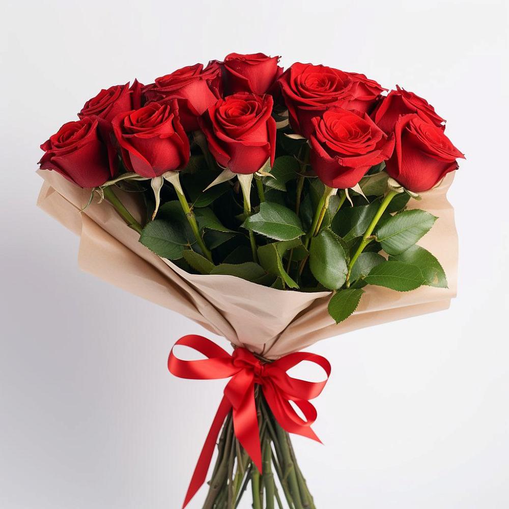 Букет 11 Красных роз Эдлесс Лав в Батырево