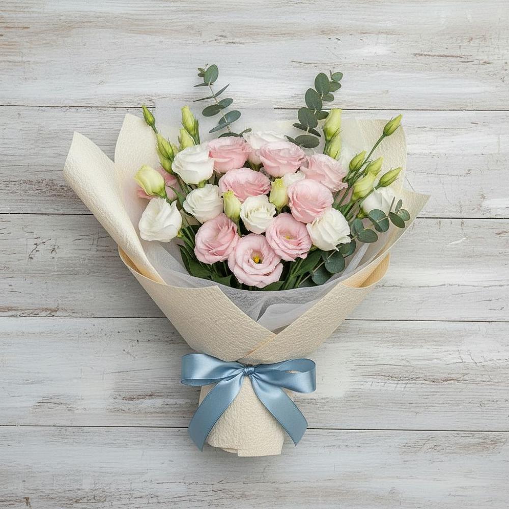 Букет цветов из: Лизиантусы в Батырево